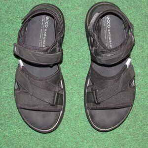 New ECCO Men's Exowrap 3-Strap Sport Sandal - Black